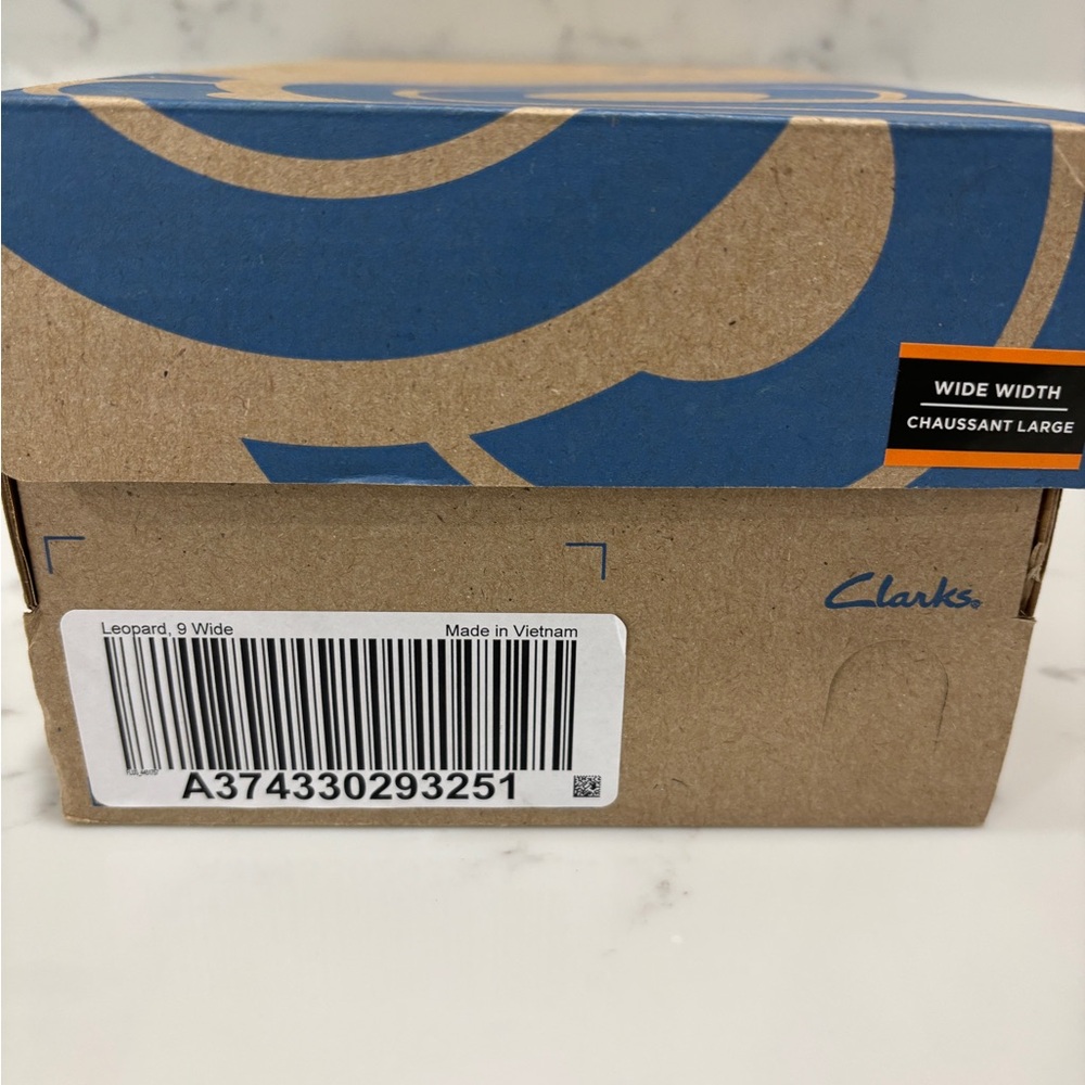 CLARKS CLOUDSTEPPER STEP GLOW JADE LEOPARD SIZE 9 W (WIDE) NIB - Picture 3 of 8